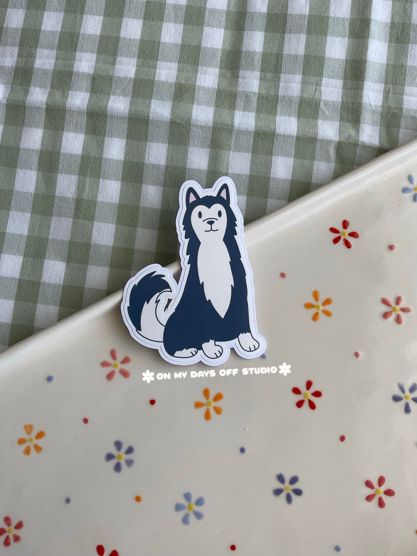 Husky Vinyl Sticker