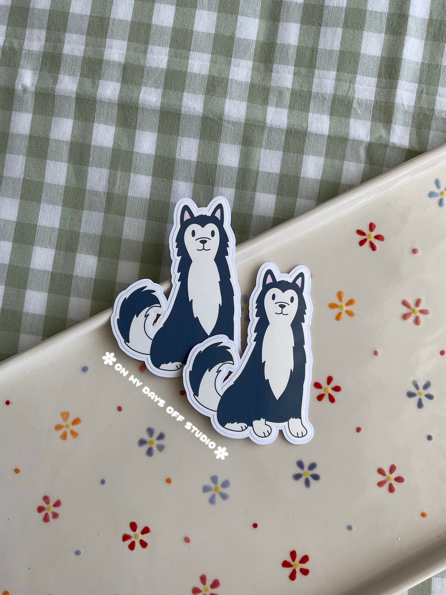 Husky Vinyl Sticker