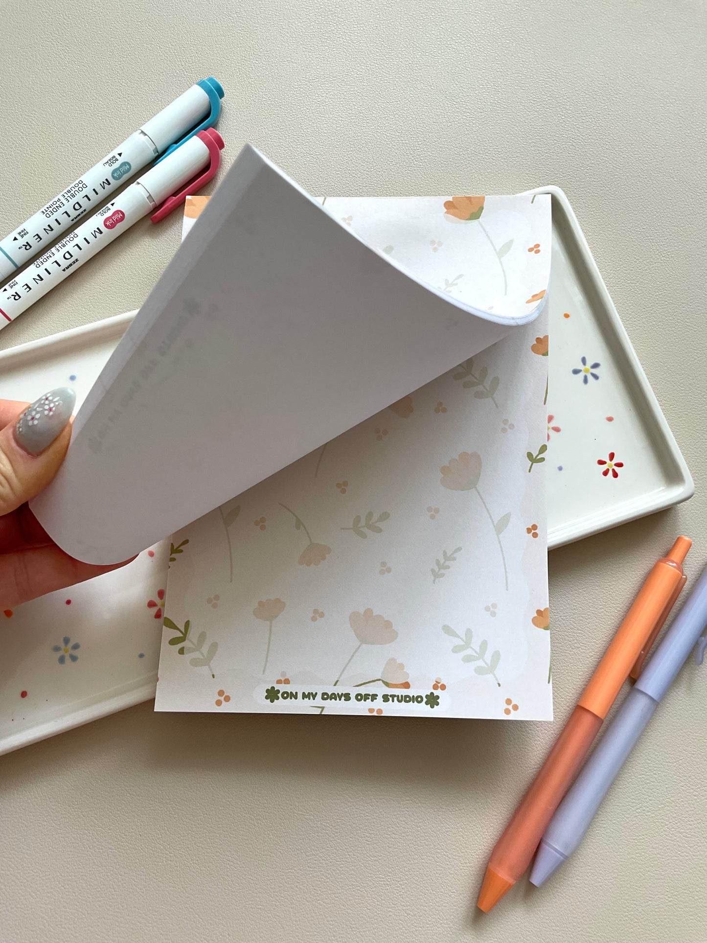Floral Notepad