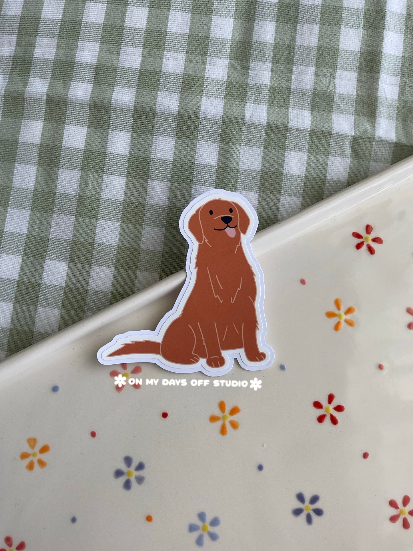 Golden Retriever Vinyl Sticker