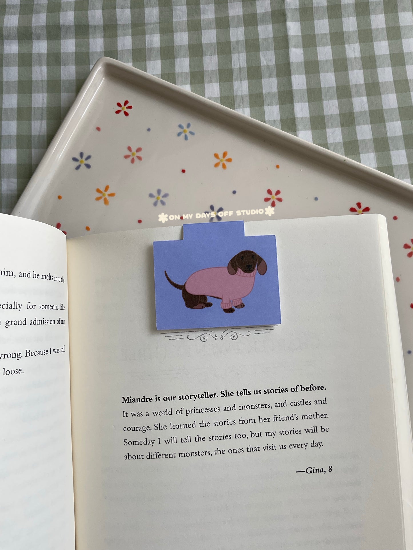 Dachshund In A Sweater Magnetic Bookmark