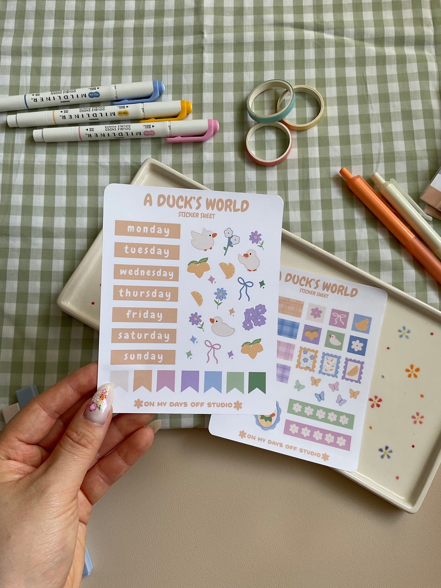 Lemon & Ducks Journal Sticker Set