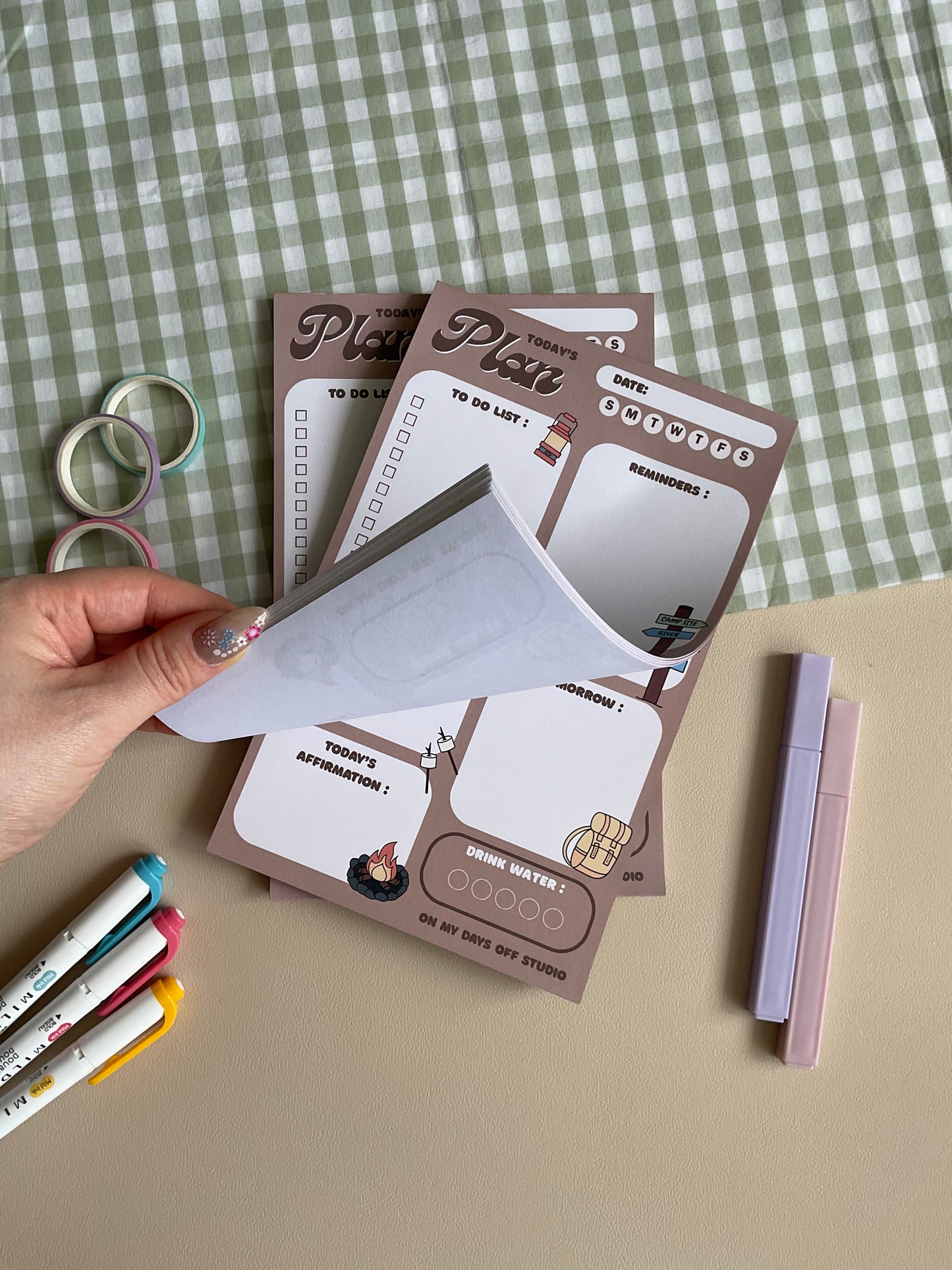 Camp Daily Planner Notepad