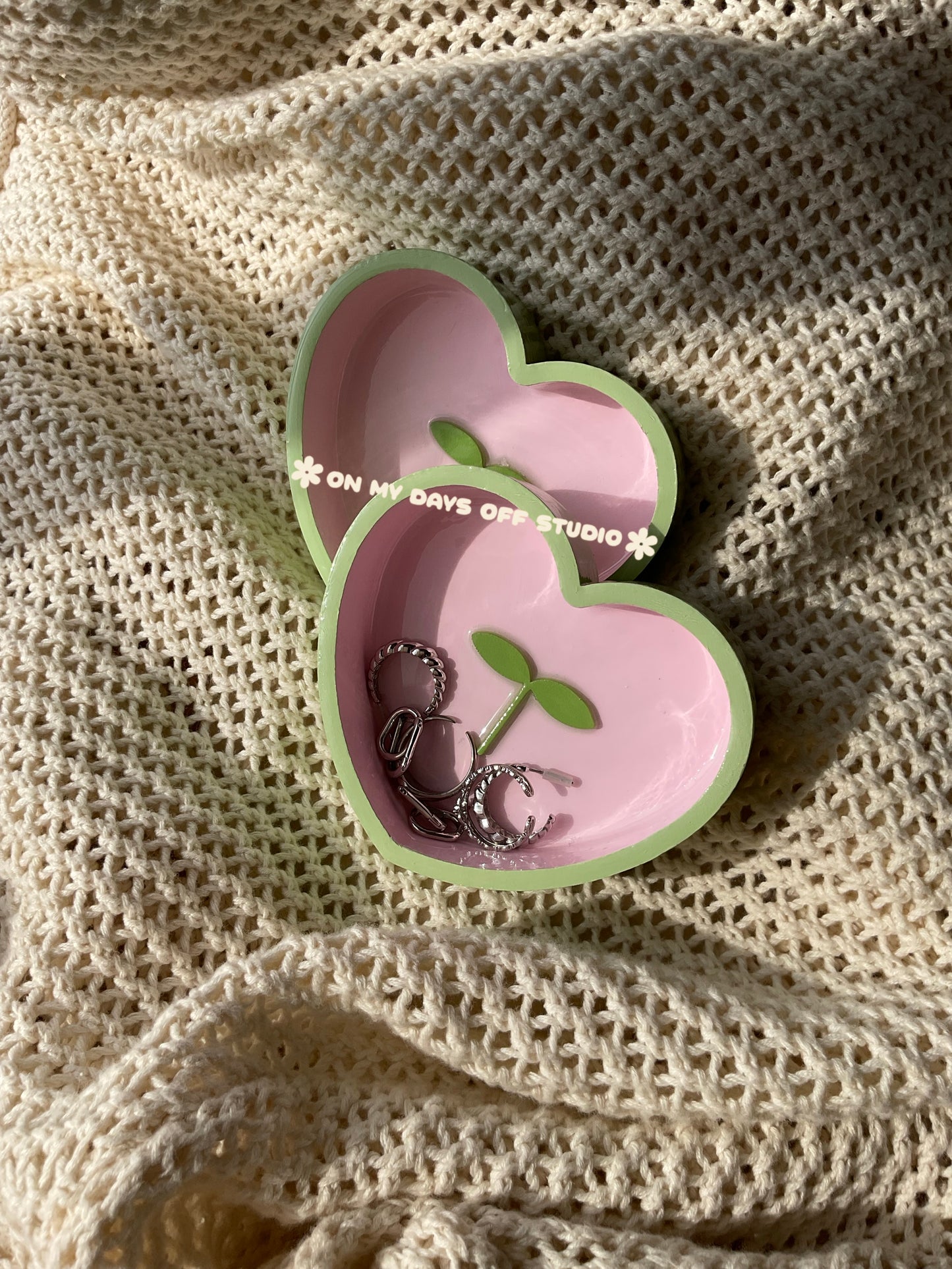 Matcha Heart Trinket Dish