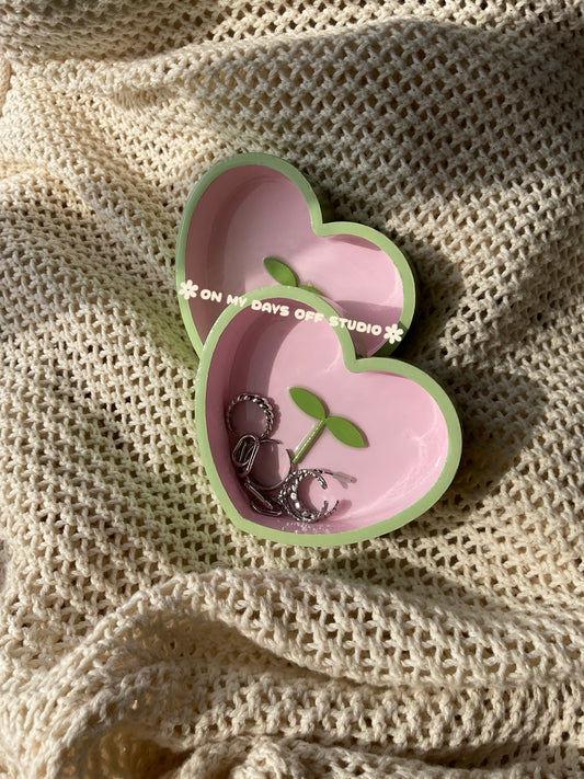 Matcha Heart Trinket Dish