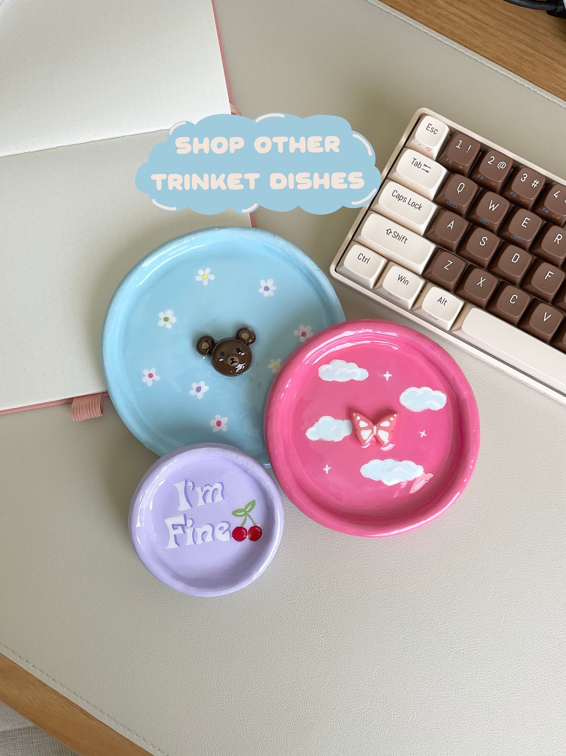Featuring 3 other clay jewelry dish options.