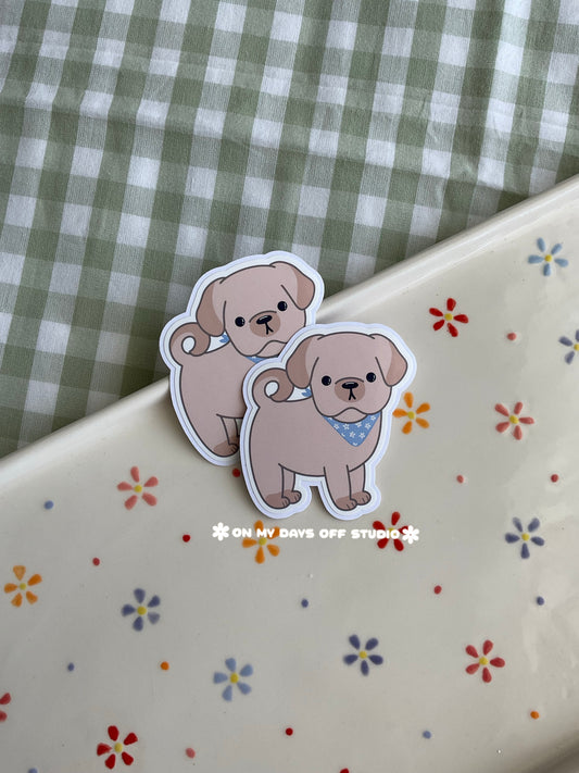 Pug Vinyl Sticker