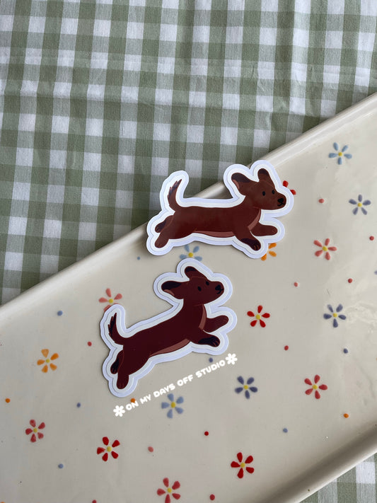 Dachshund Vinyl Sticker