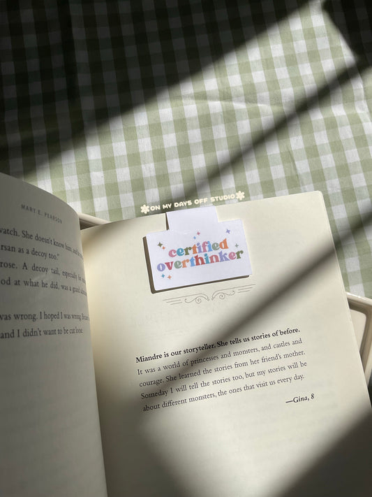 Certified Overthinker Magnetic Bookmark