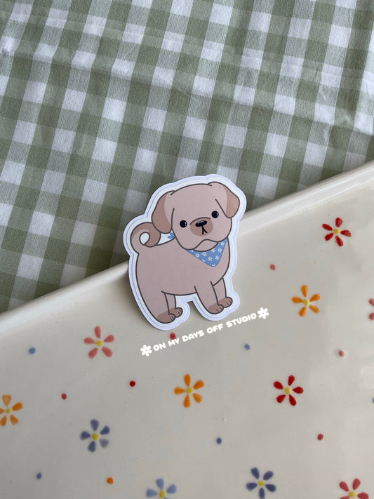 Pug Vinyl Sticker
