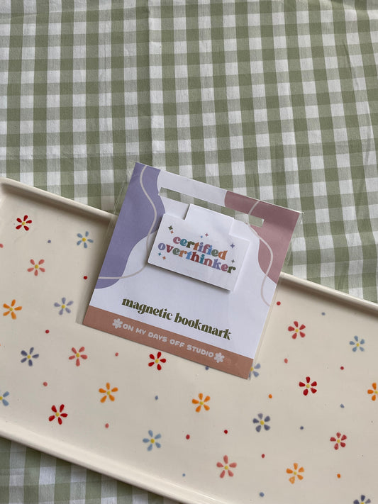 Certified Overthinker Magnetic Bookmark