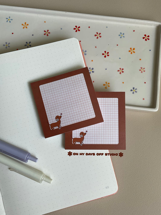 Brown Dachshund Sticky Notes