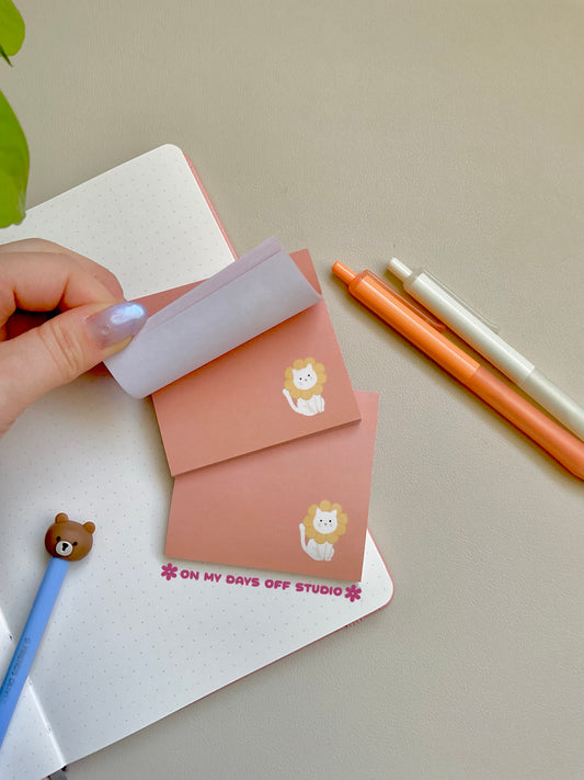Sunflower Cat Sticky Notes