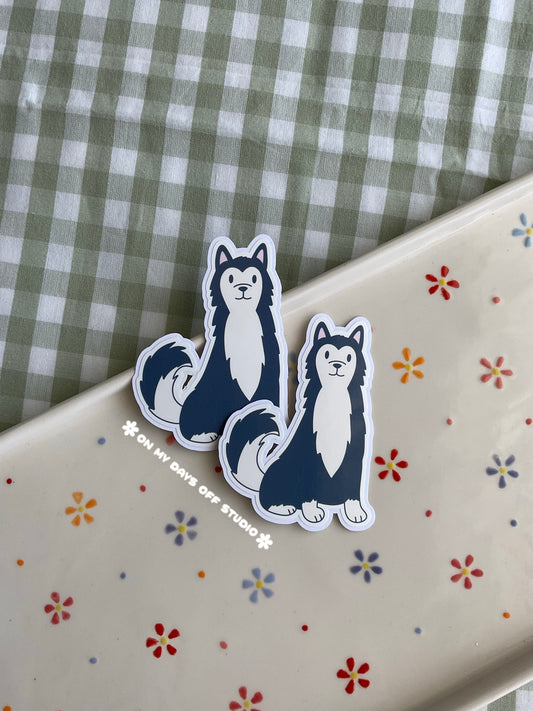 Husky Vinyl Sticker