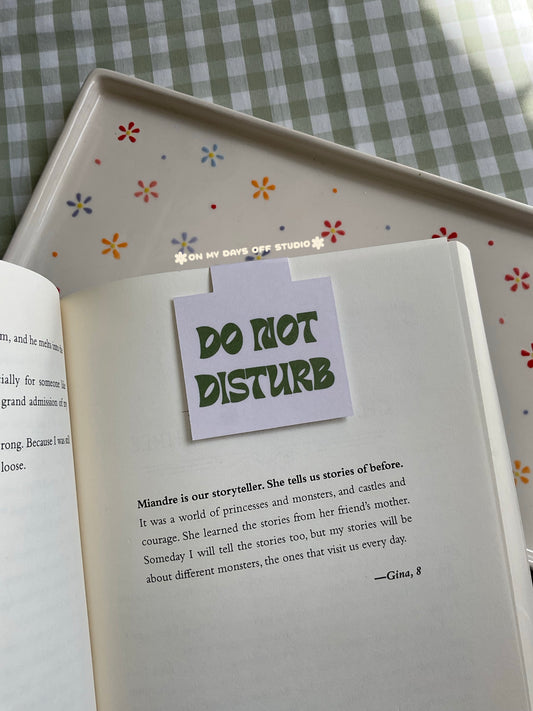Do Not Disturb Magnetic Bookmark