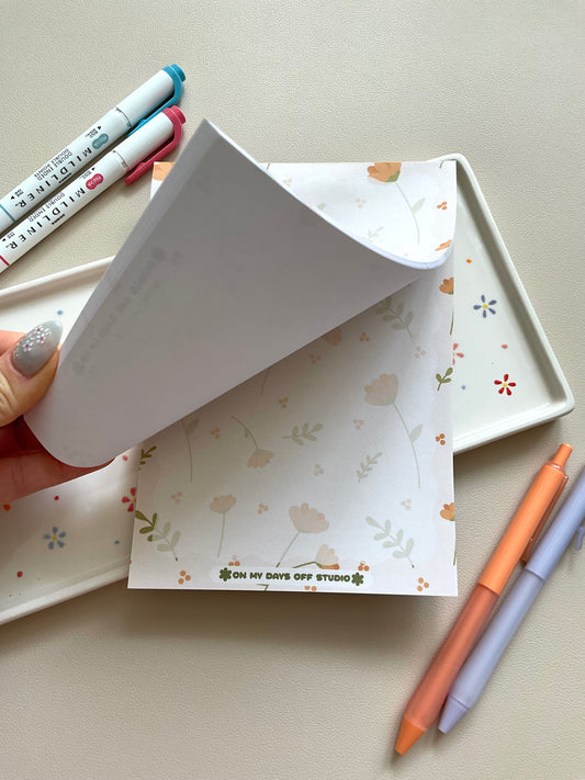Floral Notepad