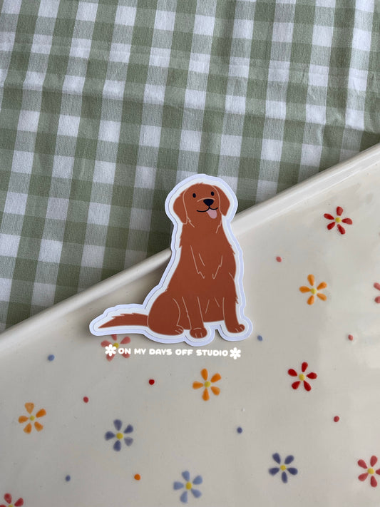 Golden Retriever Vinyl Sticker
