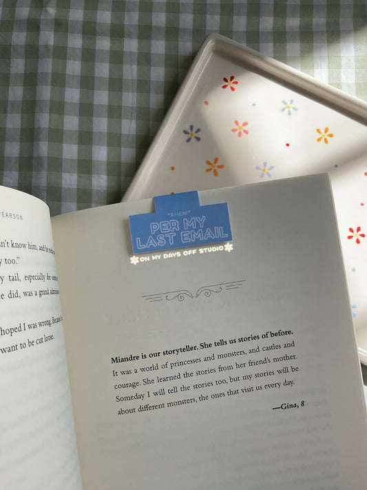 Per My Last Email Magnetic Bookmark