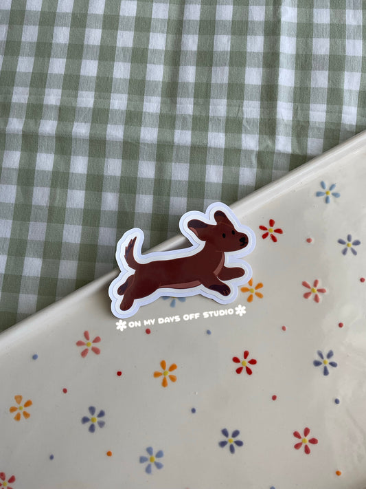 Dachshund Vinyl Sticker