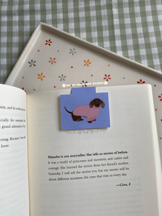 Dachshund In A Sweater Magnetic Bookmark
