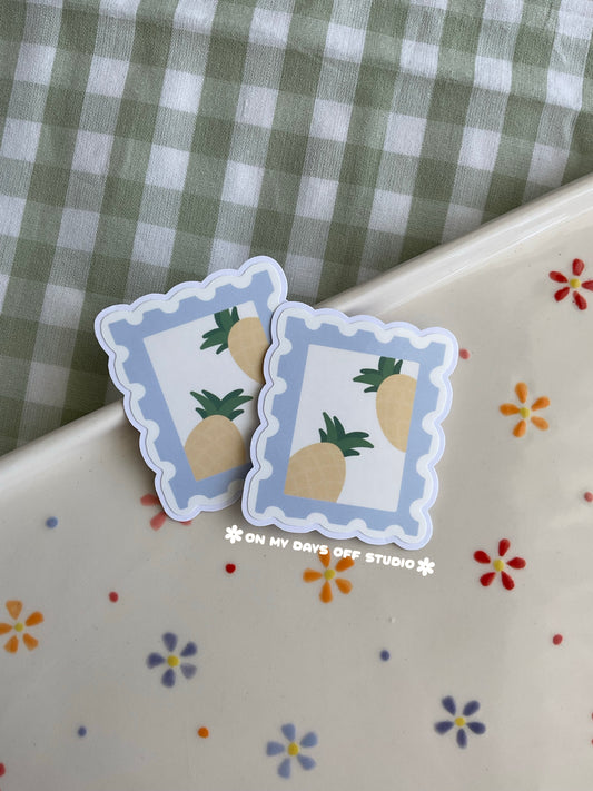 Pineapple Stamp Vinyl Sticker