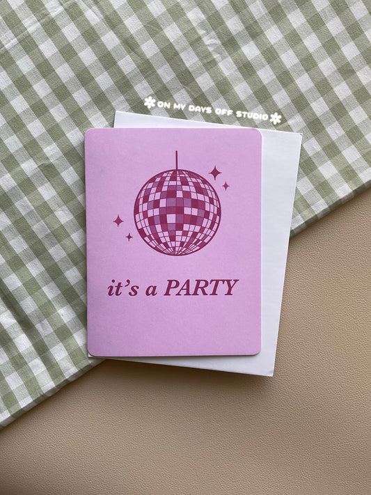 It's Party Time Greeting Card