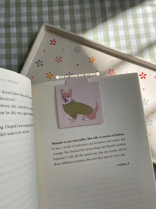 Corgi In A Sweater Bookmark