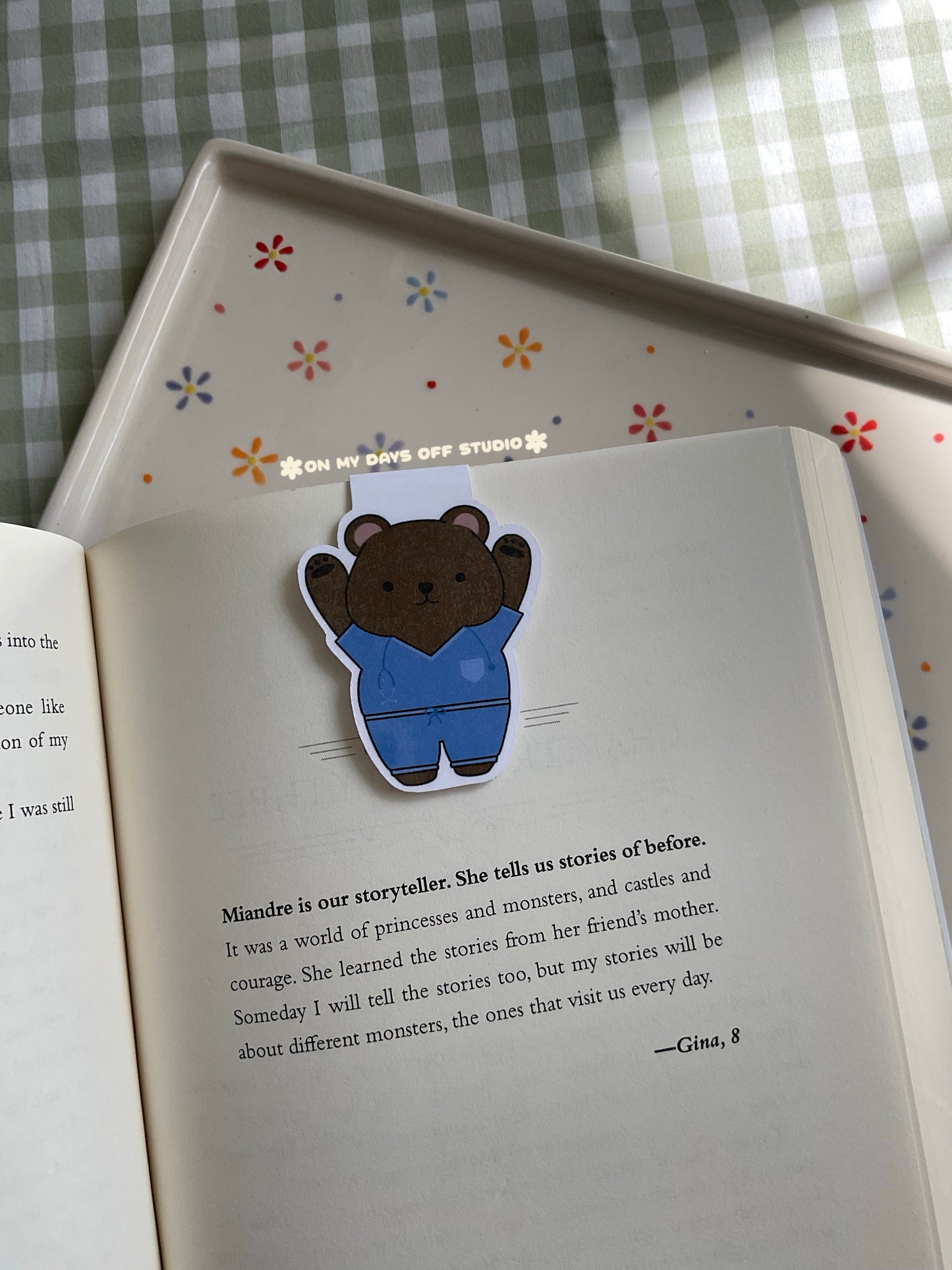Nurse Bear Magnetic Bookmark