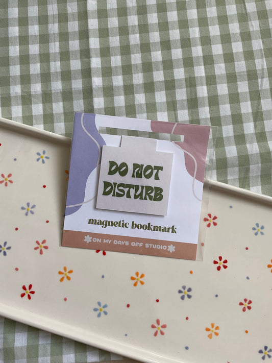 Do Not Disturb Magnetic Bookmark
