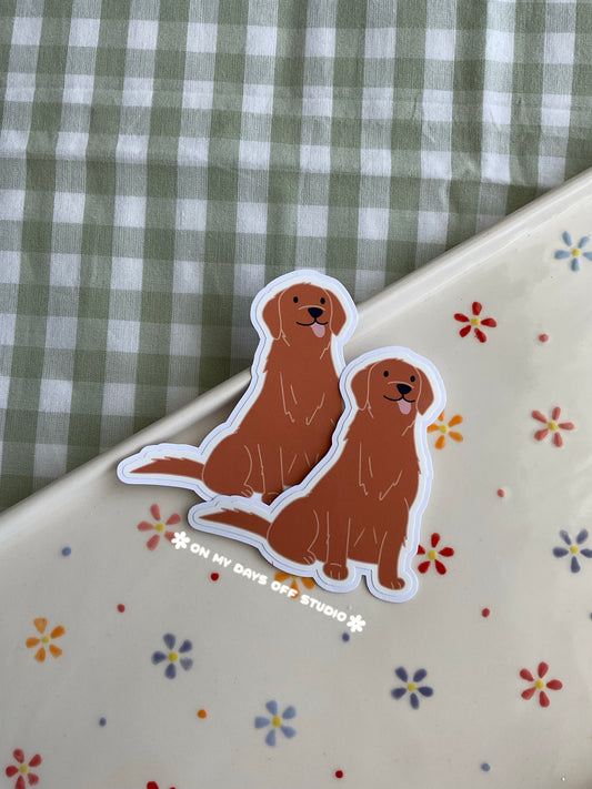 Golden Retriever Vinyl Sticker