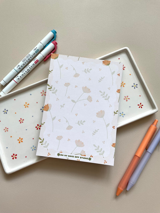 Floral Notepad