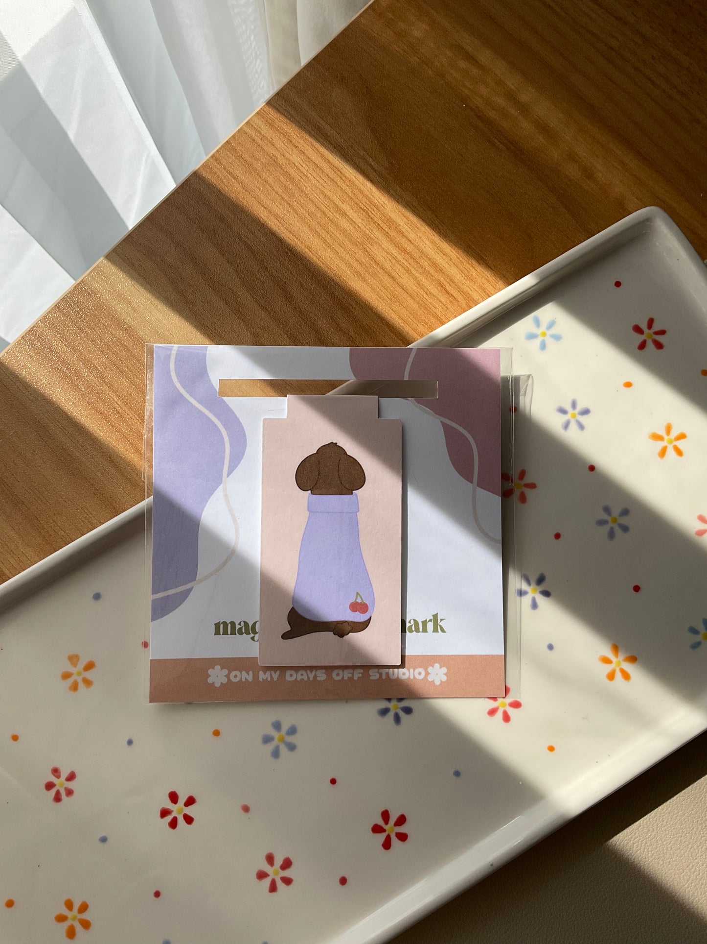 Pup In A Sweater Magnetic Bookmark