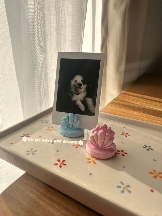 Custom Sea Shell Polaroid Holder