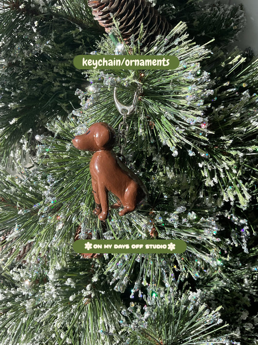 Lab / Golden Retriever Keychain