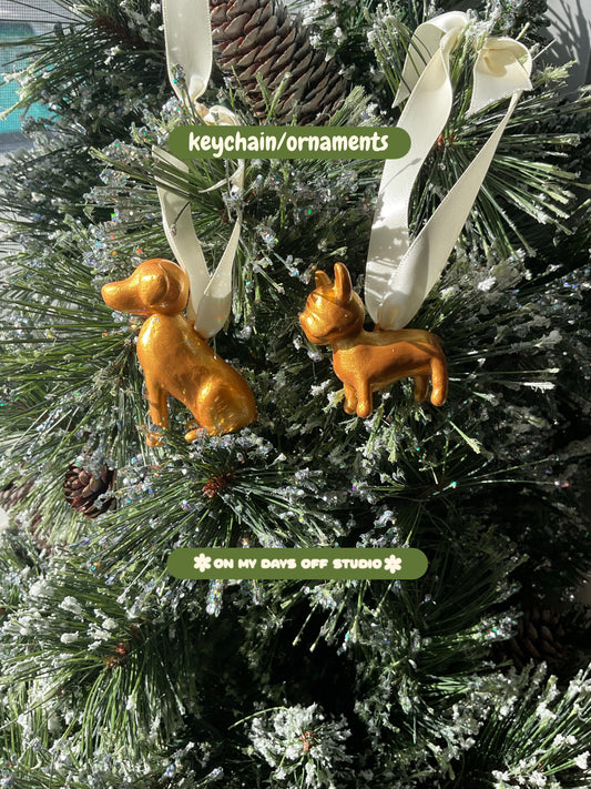 Golden Dog Ornament