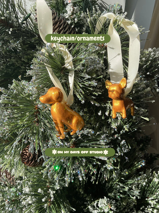 Golden Dog Ornament