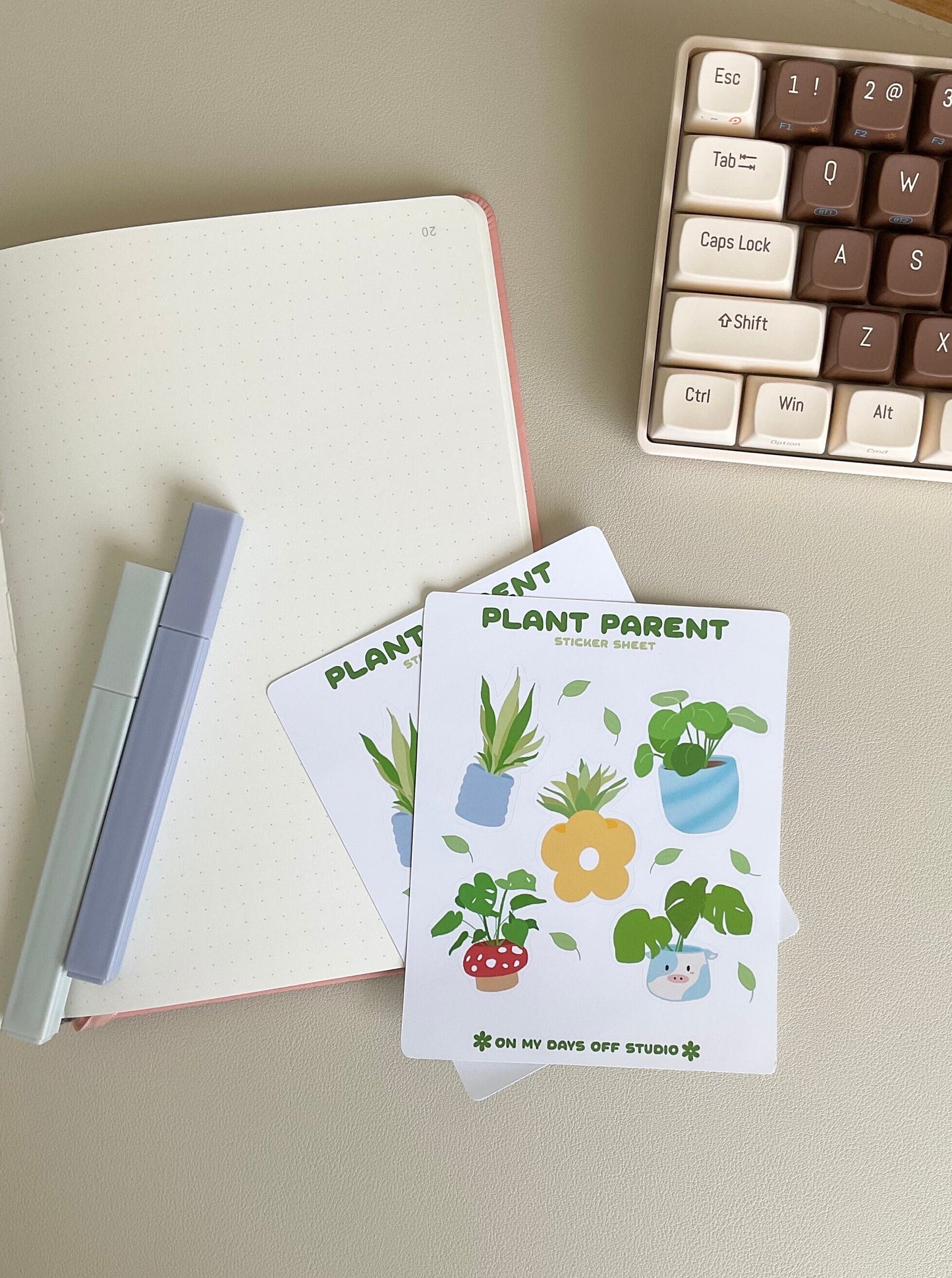 Cute plant sticker sheet for your bullet journals and planners. This cute sticker sheet is perfect for plant lovers! It comes with 5 different original plant illustrations.